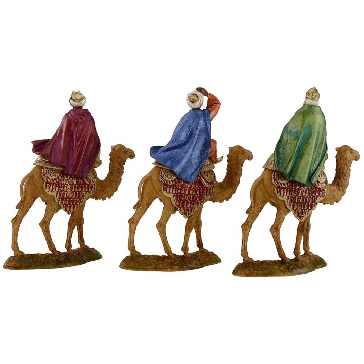 Tre Re Magi a cammello serie 10 cm Landi Moranduzzo