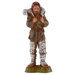 Buon pastore con agnello sulle spalle 10 cm Landi Moranduzzo