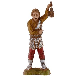Boy with lantern 10 cm Landi Moranduzzo