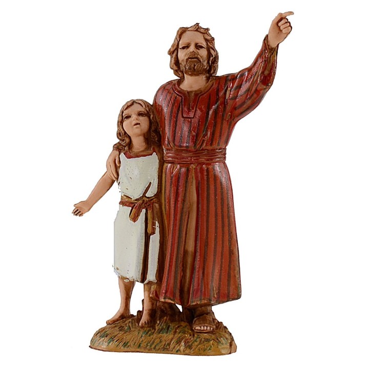 Man and girl 10 cm Landi Moranduzzo cost. 
