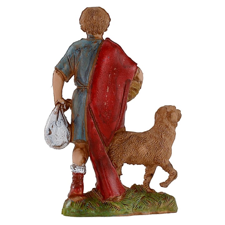 Boy with dog 10 cm Landi Moranduzzo
