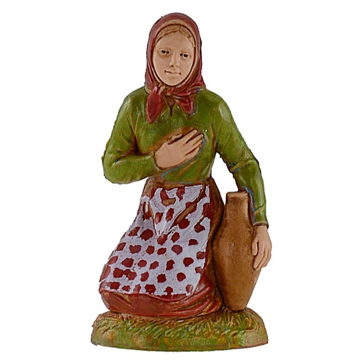 Mujer de rodillas con ánfora serie 10 cm Landi Moranduzzo