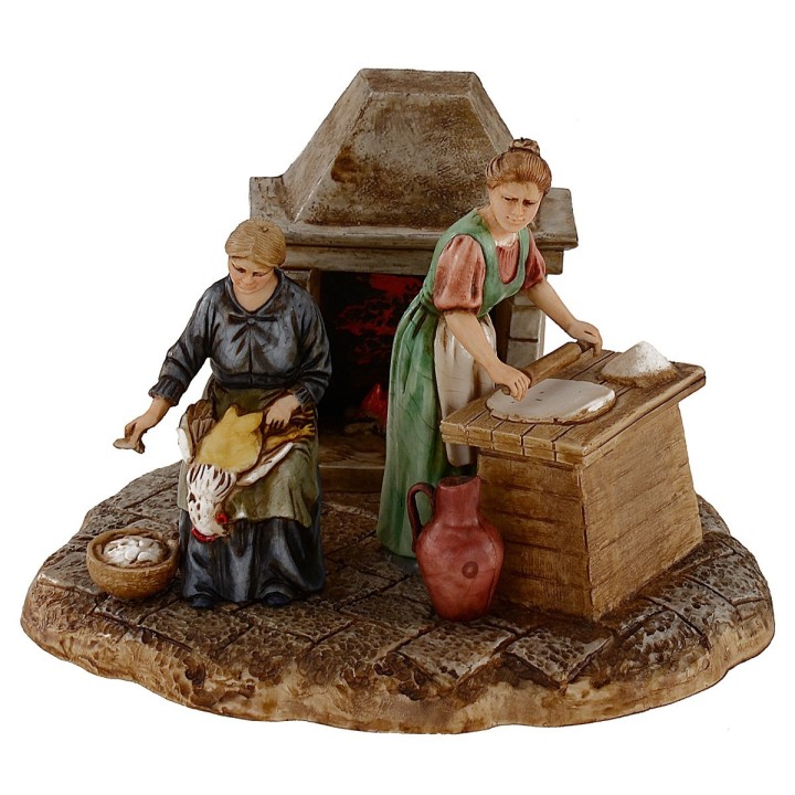 Scene women in the kitchen 10 cm Landi Moranduzzo