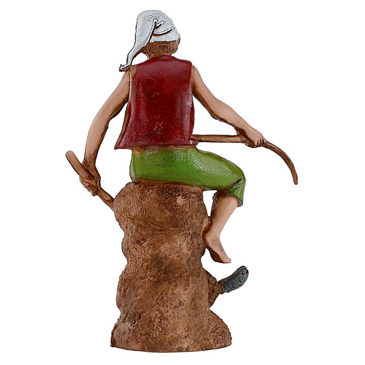 Pescador con caña serie 10 cm Landi Moranduzzo