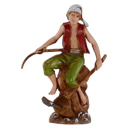 Pescador con caña serie 10 cm Landi Moranduzzo