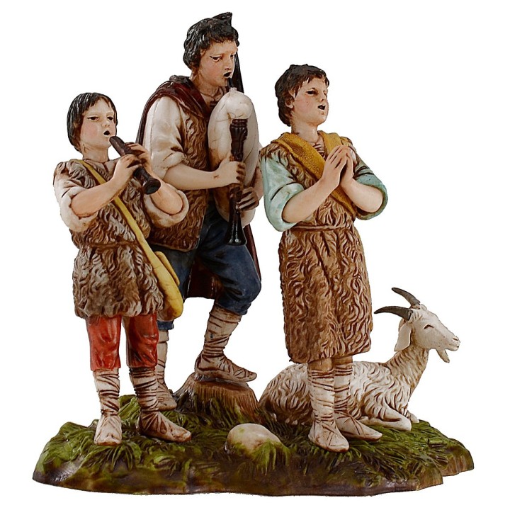 Bagpipers with goat 10 cm Landi Moranduzzo