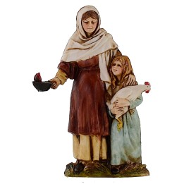 Donna incinta con bambina 10 cm Landi Moranduzzo cost. 