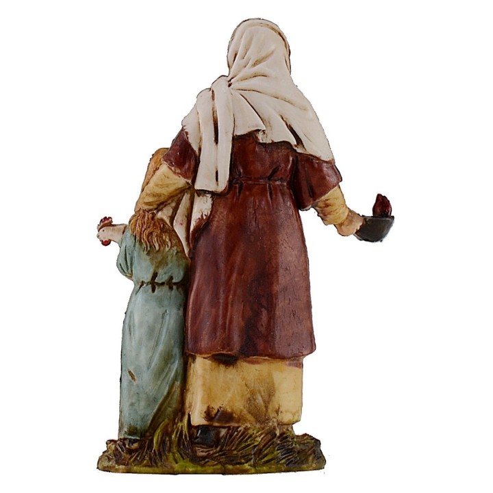 Donna incinta con bambina 10 cm Landi Moranduzzo cost. 