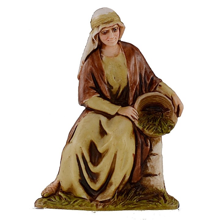 Donna su muretto serie 10 cm Landi Moranduzzo cost. 
