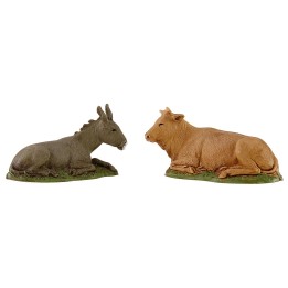 Set bue e asino serie 10 cm Landi Moranduzzo