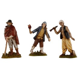 Set of 3 statues 10 cm Landi Moranduzzo