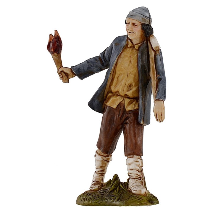Man with torch 10 cm Landi Moranduzzo