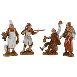 Set 4 statue 10 cm Landi Moranduzzo