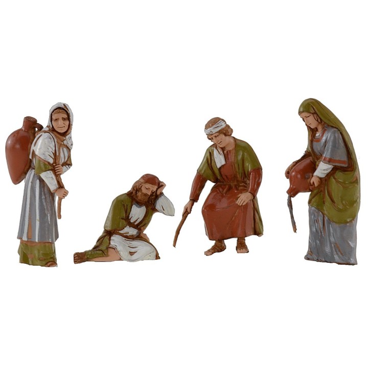Conjunto de 4 estatuas serie 10 cm Landi Moranduzzo figuras
