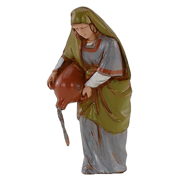 Woman emptying the water from the amphora 10 cm Landi