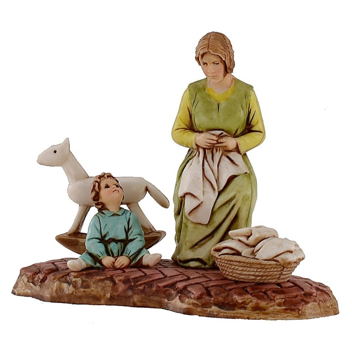 Scena domestica serie 10 cm Landi Moranduzzo