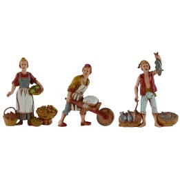 Set 3 mestieri 10 cm Landi Moranduzzo