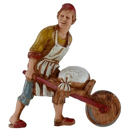 Miller with wheelbarrow 10 cm Landi Moranduzzo
