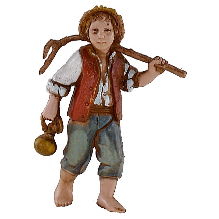 Peasant family set 10 cm series Landi Moranduzzo