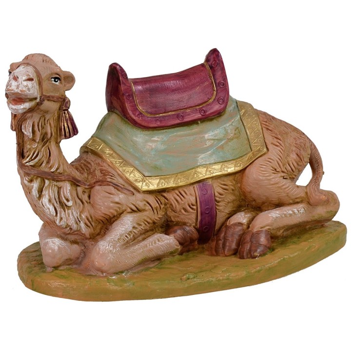 Seated camel with saddle series 19 cm Fontanini