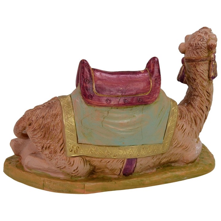 Seated camel with saddle series 19 cm Fontanini