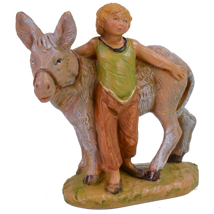 Bambino con asino serie 12 cm Fontanini