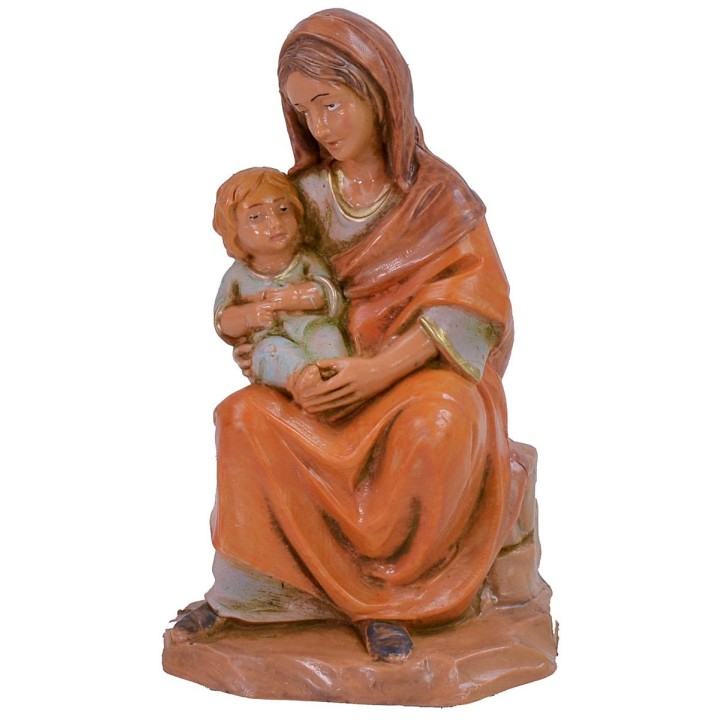 Seated Woman with Child series 12 cm Fontanini