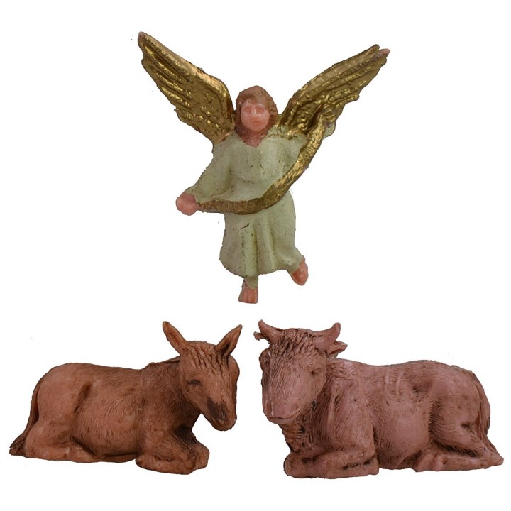 The chapel of the manger 3.5 cm coated lux set of 6 pieces