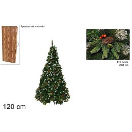 Christmas tree with pine cones and berries 416 cm 120h
