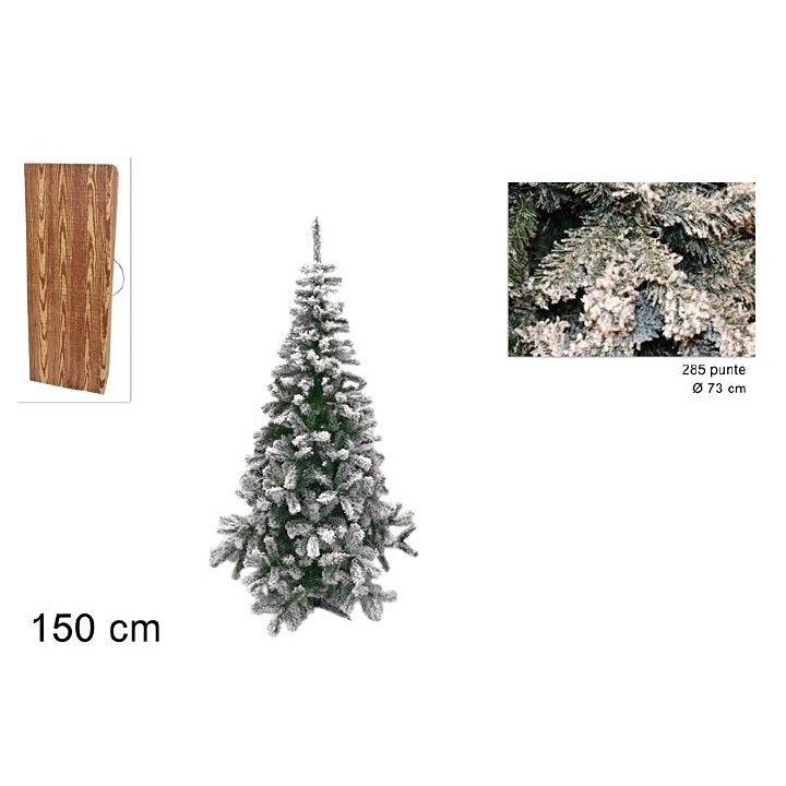 Snow-covered Lapland tree with 258 points cm 150h