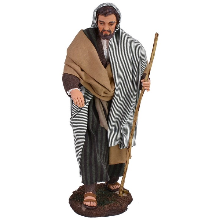 Natividad 30 cm Pigini María con cuna y San José de pie