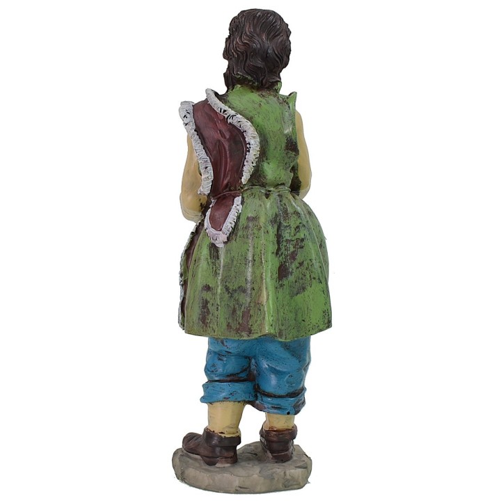 Resin man with amphora 25 cm