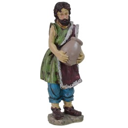 Hombre con ánfora de resina 25 cm