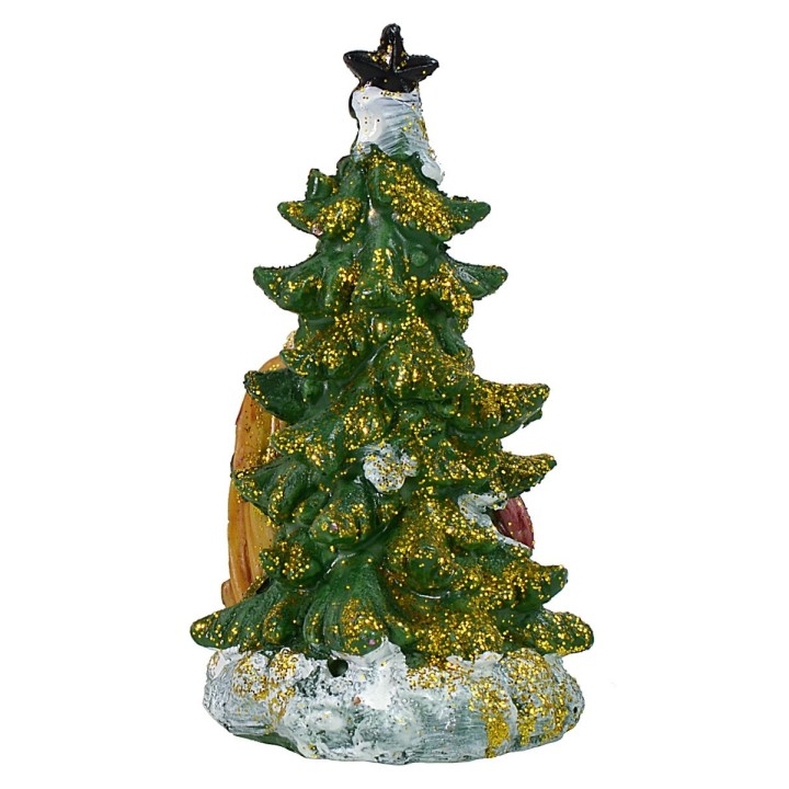 Nativity 5.5 cm in resin with tree 5.7x5.6x10.2 cm h