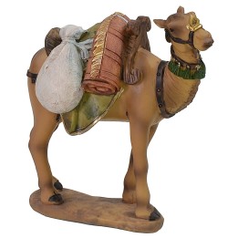 Resin camel with saddle cm 13 h