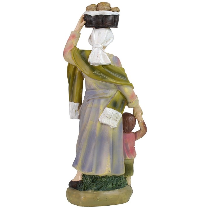 Mujer con niño en resina serie 40 cm