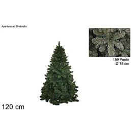 Albero di Natale delle pianelle a 159 punte cm 120h
