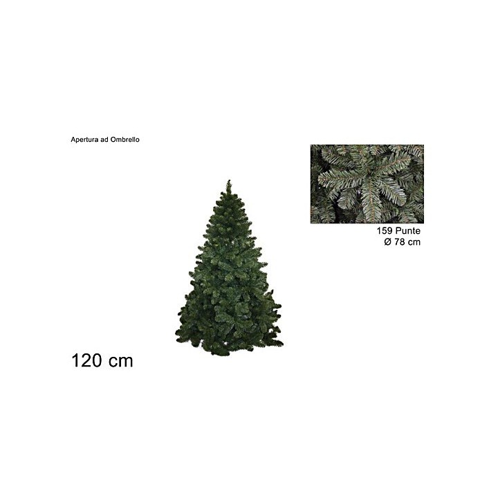 Árbol de Navidad de las baldosas con 159 puntas, 120 cm de