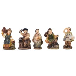 Set 5 statue 3 cm in resina
