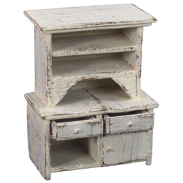 Aparador blanco con cajones de 8,5x5x10,5 cm h