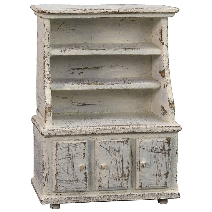 White sideboard with shelves cm 8x5x11 h