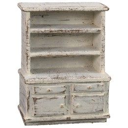 Aparador de madera blanqueada cm 8x5x11 h