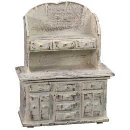 Credenza in legno bianco cm 9x5x11 h