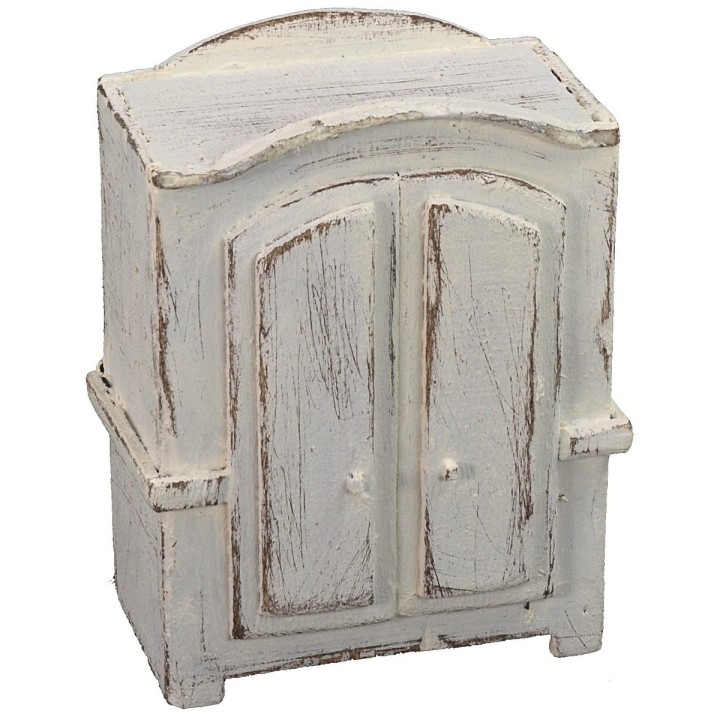 Armadio bianco in legno cm 8x4,5x11 h