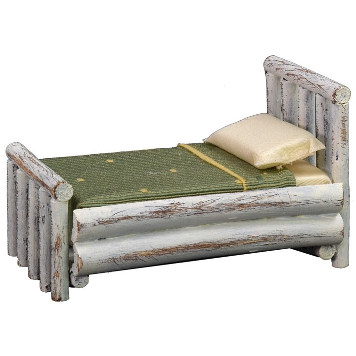 Letto bianco ad una piazza cm 7,5x11x7 h