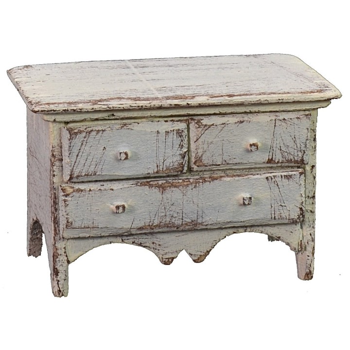 White chest of drawers cm 8x4,5x5 h
