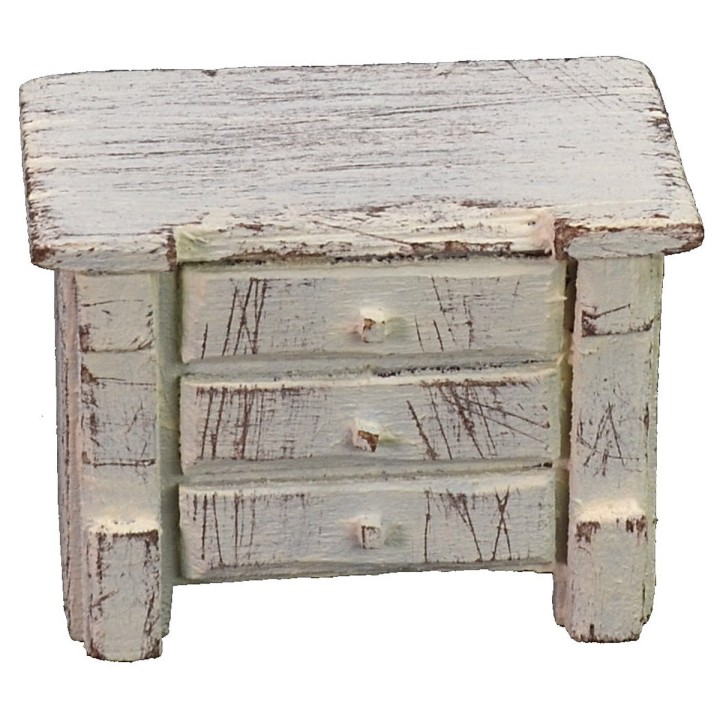 White chest of drawers cm 7x4,5x5 h