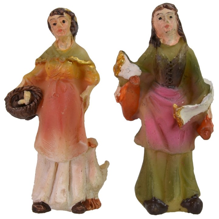 Conjunto de 4 personajes de 5 cm en resina