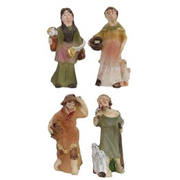 Juego de 4 personajes de resina de 3,5 cm