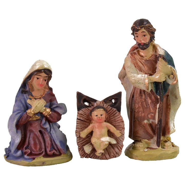 Nativity 5 subjects in resin series 7 cm